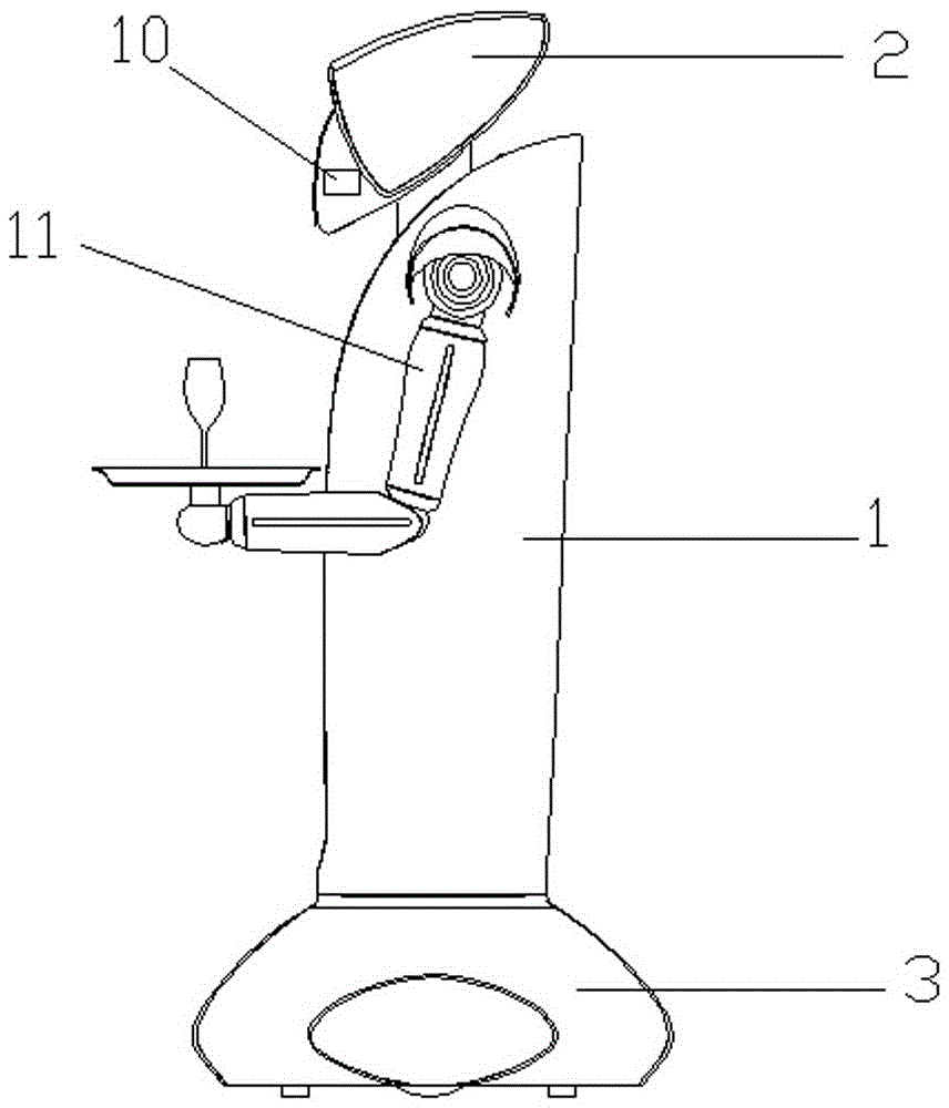 一種餐飲服務(wù)機(jī)器人的制作方法附圖