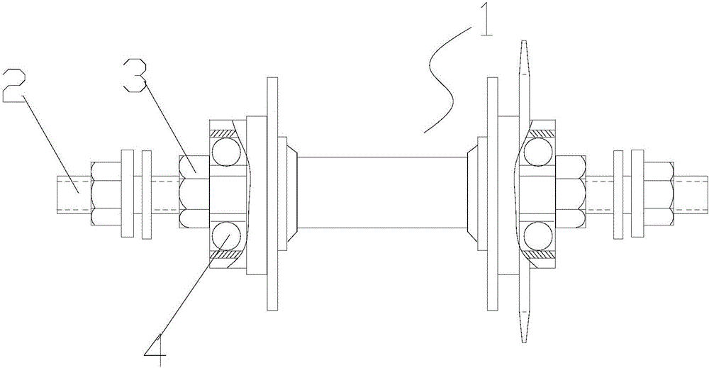 后輪支撐傳動(dòng)機(jī)構(gòu)的制作方法附圖